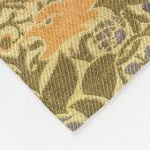 ウィリアム・モリス・ピーコック&ドラゴンアート&クラフツ フリースブランケット (角)