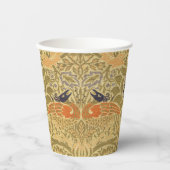 ウィリアム・モリス・ピーコック&ドラゴンアート&クラフツ 紙コップ (正面)