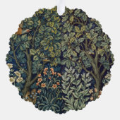 ウィリアム・モリス・フェアシャンバードツリーウッドランド オーナメントカード (裏面)