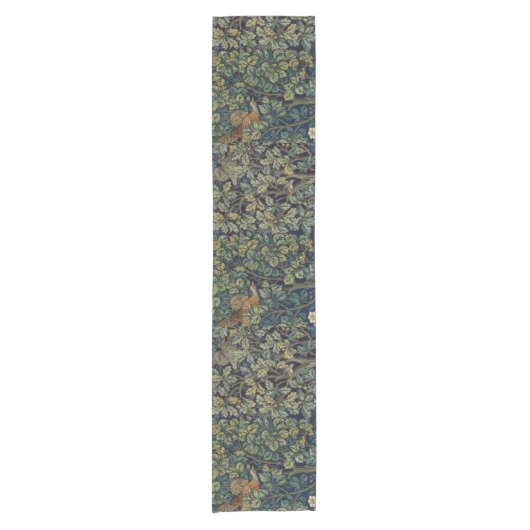 ウィリアム・モリス・フェアシャンバードツリーウッドランド ショートテーブルランナー (正面)