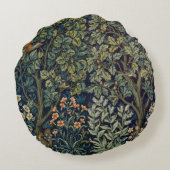 ウィリアム・モリス・フェアシャンバードツリーウッドランド ラウンドクッション (裏面)