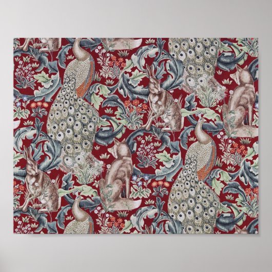 ウィリアム・モリス・フォレスト・アニマルズ ポスター (正面)