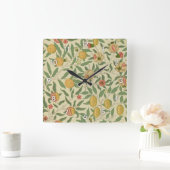 ウィリアム·モリス·フォー·フルーツ スクエア壁時計 (ホーム)