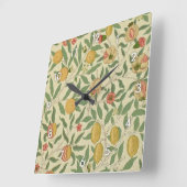 ウィリアム·モリス·フォー·フルーツ スクエア壁時計 (傾斜)