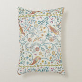 ウィリアム・モリス – フクロウとベリー壁紙 アクセントクッション (正面(垂直))