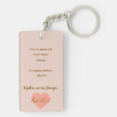 ウィリアム・モリス – フクロウとベリー壁紙 キーホルダー (裏面)