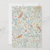 ウィリアム・モリス – フクロウとベリー壁紙 招待状 (正面)