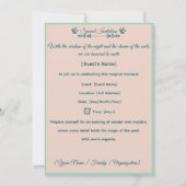 ウィリアム・モリス – フクロウとベリー壁紙 招待状 (裏面)