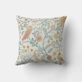 ウィリアム・モリス – フクロウとベリー クッション (裏面)