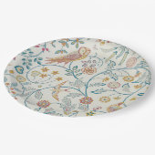 ウィリアム・モリス – フクロウとベリー ペーパープレート (アングル)