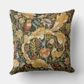 ウィリアム・モリス・フクロウ・アン・アカンサス クッション (裏面)