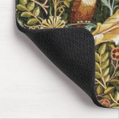 ウィリアム・モリス・フクロウ・アン・アカンサス マウスパッド (コーナー)