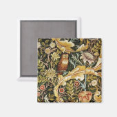 ウィリアム・モリス・フクロウ・アン・アカンサス マグネット (正面/裏面)