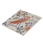 ウィリアム·モリス·フクロウ·バラ タイル (側面)