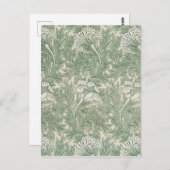 ウィリアム・モリス・フラワー・パターン ポストカード (正面/裏面)