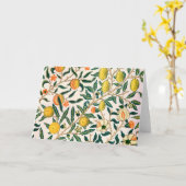 ウィリアム・モリス・フルーツとザクロ カード (黄色い花)