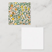 ウィリアム・モリス・フルーツとザクロ スクエア名刺 (正面/裏面)