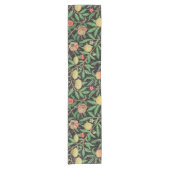 ウィリアム·モリス·フルーツ·ポメグラネートの花柄 ショートテーブルランナー (正面)