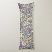 ウィリアム・モリス、フローラル・パターン、アート&クラフツの動き ボディピロー (裏面 (縦))