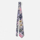 ウィリアム・モリス・フローラル・パターン ネクタイ (裏面)