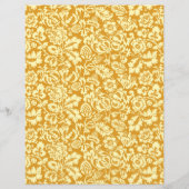 ウィリアム・モリス・フローラ・ダマスク、マスタードイエロー (正面)