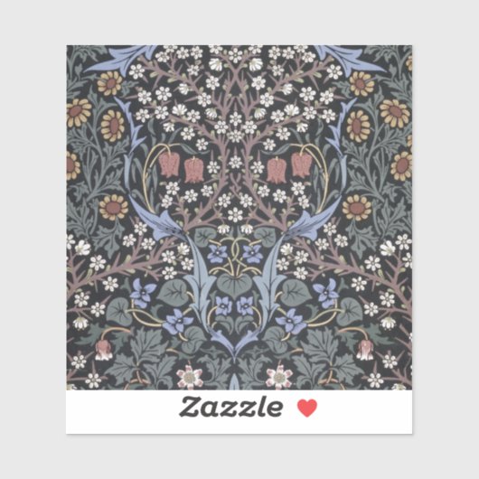 ウィリアム・モリス – ブラックソーンパターン シール (シート)