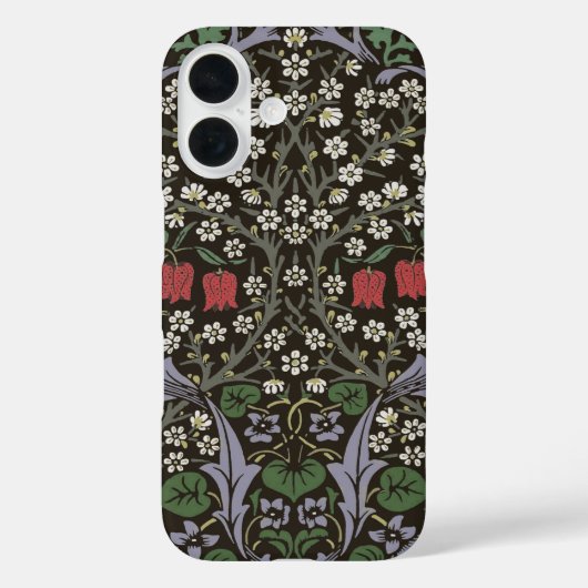 ウィリアム・モリス ブラックソーン タペストリー 花柄 Case-Mate iPhoneケース (裏面)
