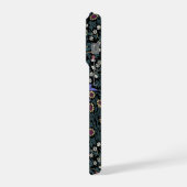 ウィリアム・モリス ブラックソーン ビクトリアン壁紙 iPhoneケース (左側面)