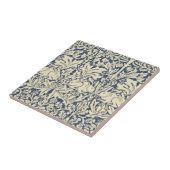 ウィリアム・モリス，ブルーグレー，パターン，アールヌーボー，ビン タイル (側面)