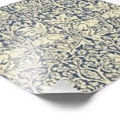 ウィリアム・モリス，ブルーグレー，パターン，アールヌーボー，ビン フォトプリント            (角)