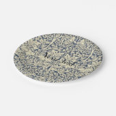 ウィリアム・モリス,ブルーグレー,パターン,アールヌーボー,ビン ペーパープレート (アングル)