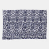 ウィリアム・モリス「ブルーベルまたはオダマキ（植物）」 5 キッチンタオル (横)