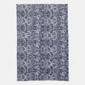 ウィリアム・モリス「ブルーベルまたはオダマキ（植物）」 5 キッチンタオル (縦)