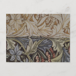 ウィリアム・モリス ブルーベル タペストリー 植物画 クラシック ポストカード