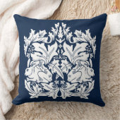 ウィリアム・モリス・ブレア・ラビットパターン クッション (ブランケット)