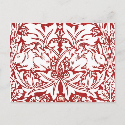 ウィリアム・モリス – ブレア・ラビット ポストカード (正面)