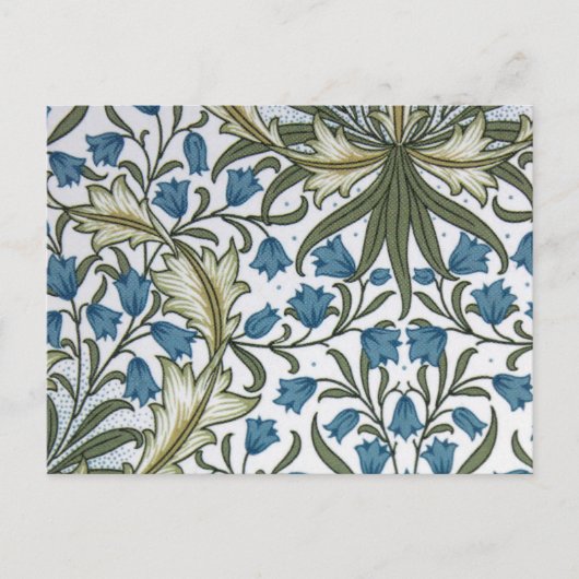 ウィリアム・モリス ベル フラワー ハレベル ポストカード (正面)