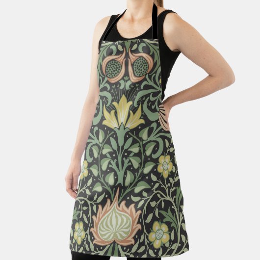 ウィリアム・モリス・ペルシアフローラアンティーク エプロン (インサイチュ)