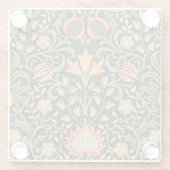 ウィリアム・モリス・ペルシアフローラアンティーク ガラスコースター (裏面)