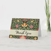 ウィリアム・モリス・ペルシアフローラアンティーク サンキューカード (正面)