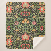 ウィリアム・モリス・ペルシアフローラアンティーク シェルパブランケット (正面)