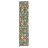 ウィリアム・モリス・ペルシアフローラアンティーク ショートテーブルランナー (正面)