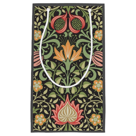 ウィリアム・モリス・ペルシアフローラアンティーク スモールペーパーバッグ (正面)