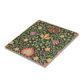 ウィリアム・モリス・ペルシアフローラアンティーク タイル (側面)