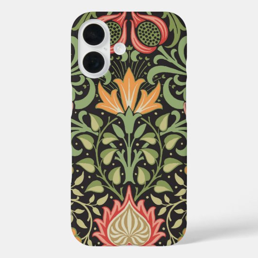 ウィリアム・モリス・ペルシアフローラアンティーク Case-Mate iPhoneケース (裏面)