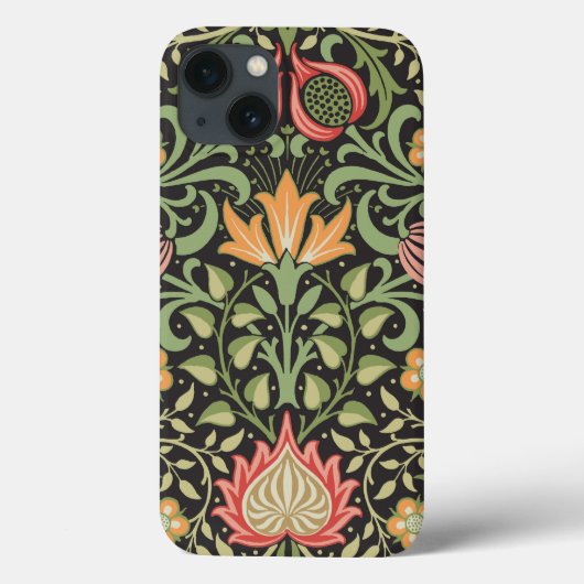 ウィリアム・モリス・ペルシアフローラアンティーク Case-Mate iPhoneケース (裏面)