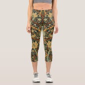 ウィリアム・モリス・ペルシャオリエンタル・カーペットアート カプリレギンス (正面)