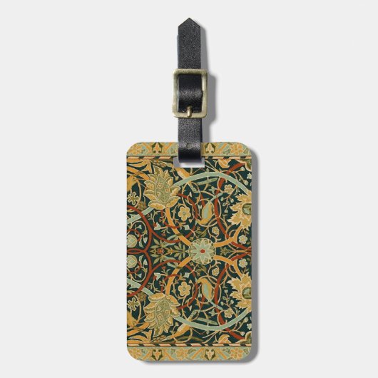 ウィリアム・モリス・ペルシャオリエンタル・カーペットアート ラゲッジタグ (正面縦)