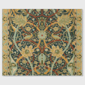 ウィリアム・モリス・ペルシャオリエンタル・カーペットアート ラッピングペーパー (フラット)