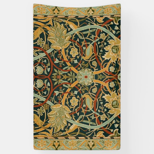 ウィリアム・モリス・ペルシャオリエンタル・カーペットアート 横断幕 (縦)